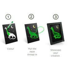 Load image into Gallery viewer, KIDYNEON Kit for Illuminated Wall Decoration - Dino
