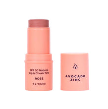 Load image into Gallery viewer, SPF 50 Natural Lip and Cheek Tint (ROSE)
