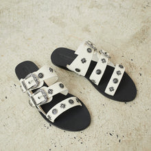 Load image into Gallery viewer, EASTWOOD SLIDE OFF WHITE/SILVER
