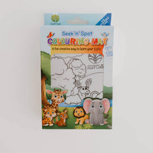 Load image into Gallery viewer, Silicone Colouring Mat - Seek N Spot Animal Design
