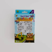Load image into Gallery viewer, Silicone Seek N Spot Colouring Mat- Cars and Trucks
