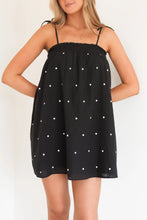 Load image into Gallery viewer, ADI MINI DRESS BLACK POLKA DOT
